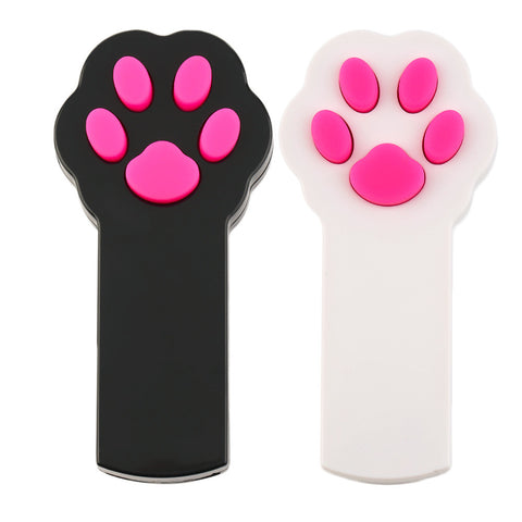 2 Colors Creative Cat Claw Shape Beam Interactive Laser Pointer Pet Cat Dog Exercise Amusement Playing Toy Laser Pointer